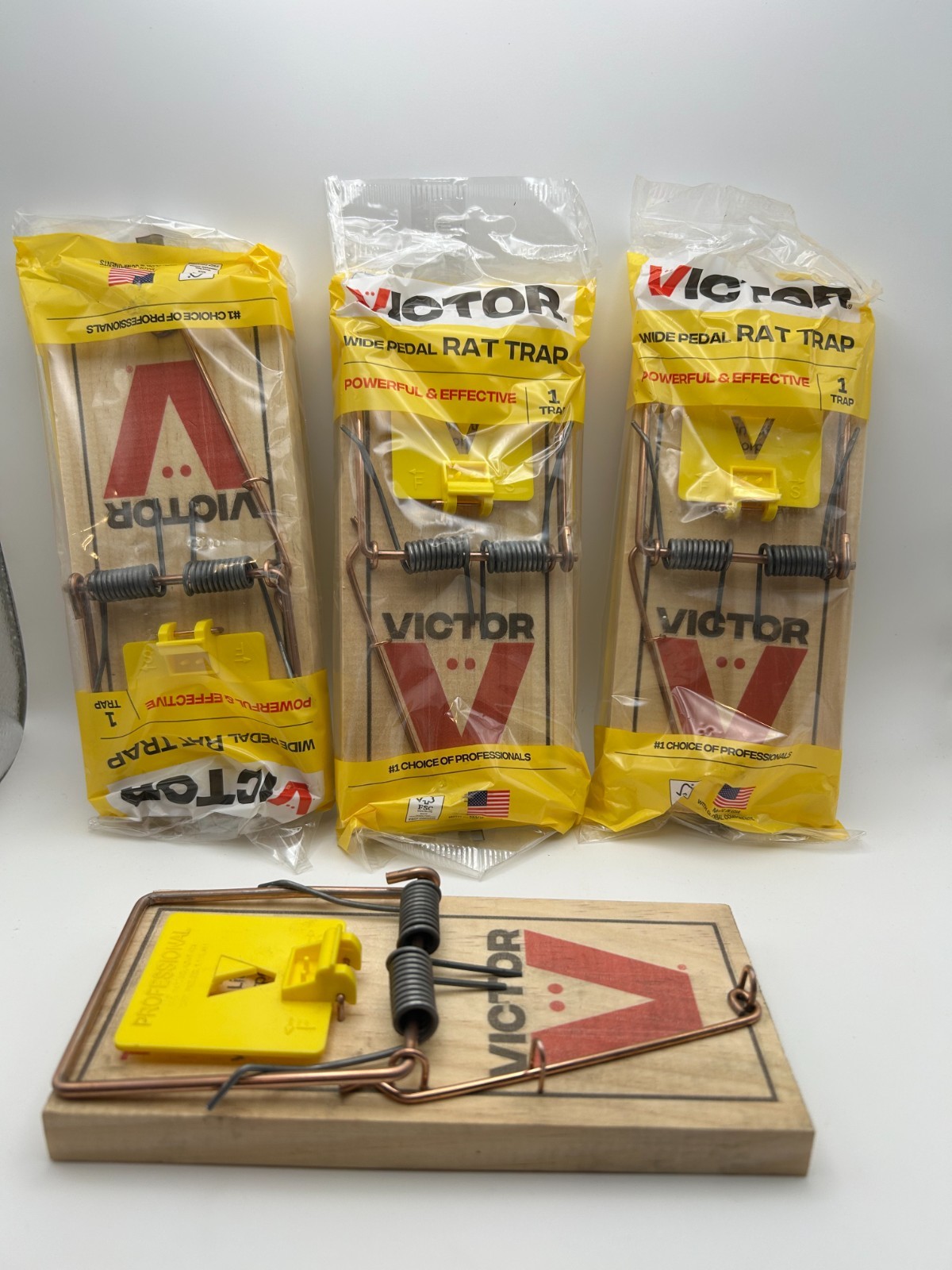 Victor Wooden Extended Trigger Rat Trap - 4 Pack - Pest Control gallery