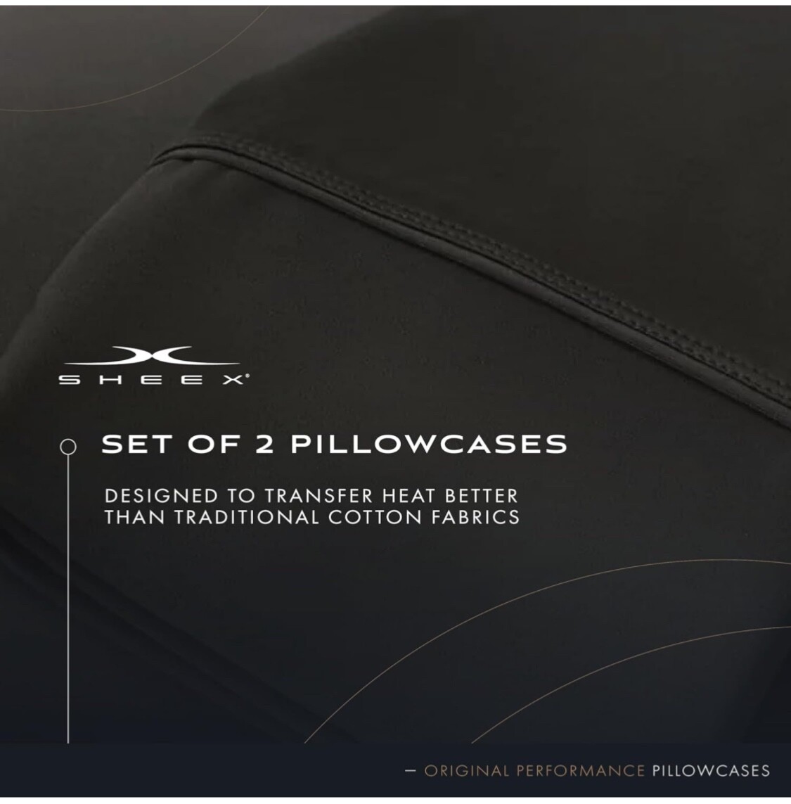 SHEEX Original Performance Cooling Pillowcases, Ultra-Soft King Pillowcase Set, gallery