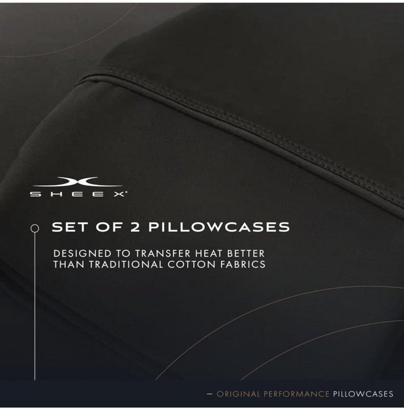 SHEEX Original Performance Cooling Pillowcases, Ultra-Soft King Pillowcase Set, gallery