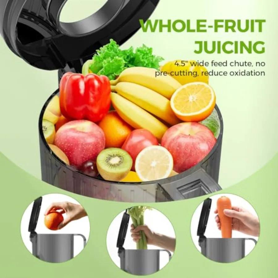 350W Cold Press Juicer Slow Masticating Machine Whole Fruit Vegetable Extractor gallery