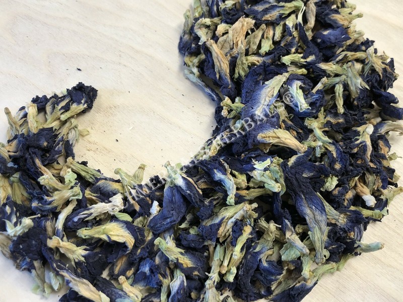 Butterfly Pea, Clitoria ternatea, All Natural Whole Flower ~ Schmerbals Herbals gallery