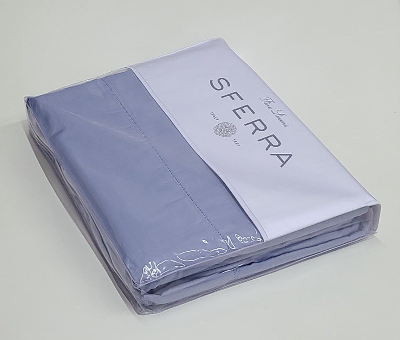 Sferra Leonardo King Sheet Set Pool Side Luxury Cotton Percale gallery