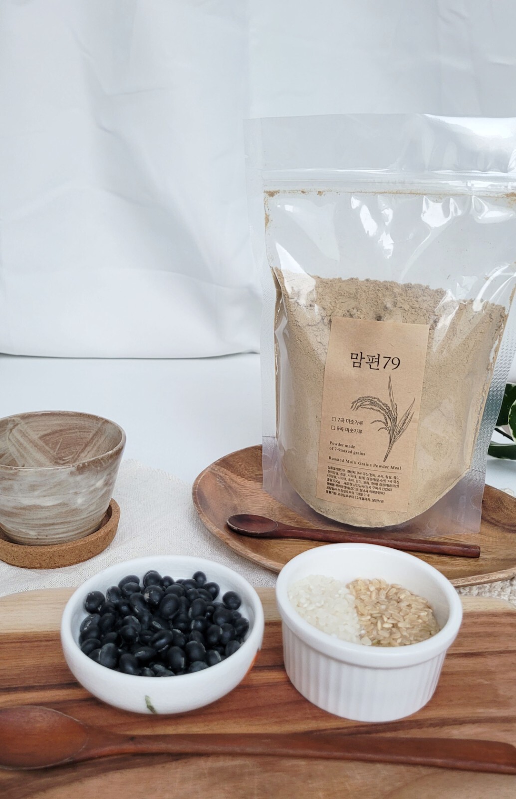 MOMPION79 Korean 7 Roasted Grains Powder Mixed Grains Tea - Misugaru gallery
