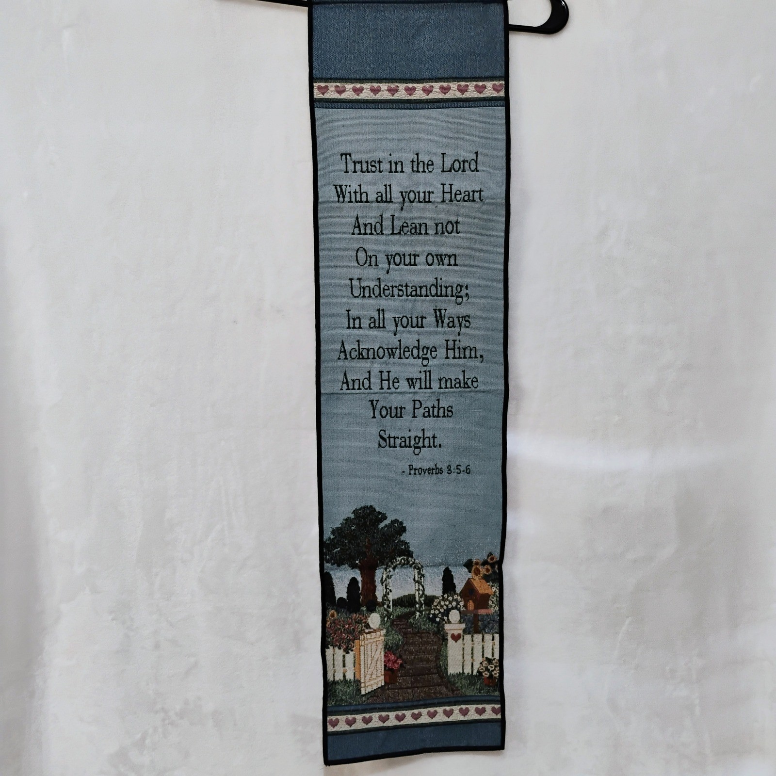 Mohawk Home Proverbs Tapestry Wall Hanging Vintage Garden Hearts Religious W gallery