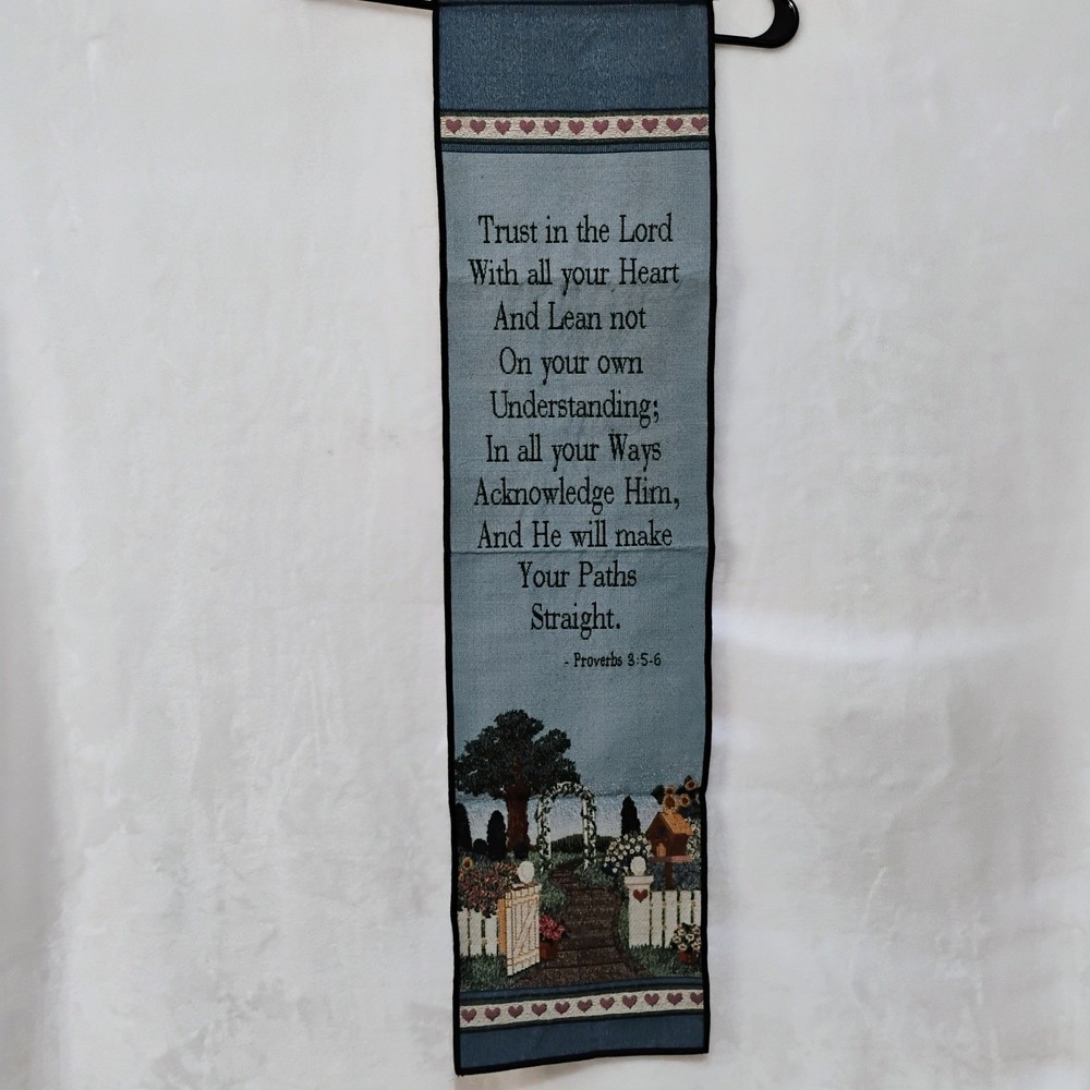 Mohawk Home Proverbs Tapestry Wall Hanging Vintage Garden Hearts Religious W