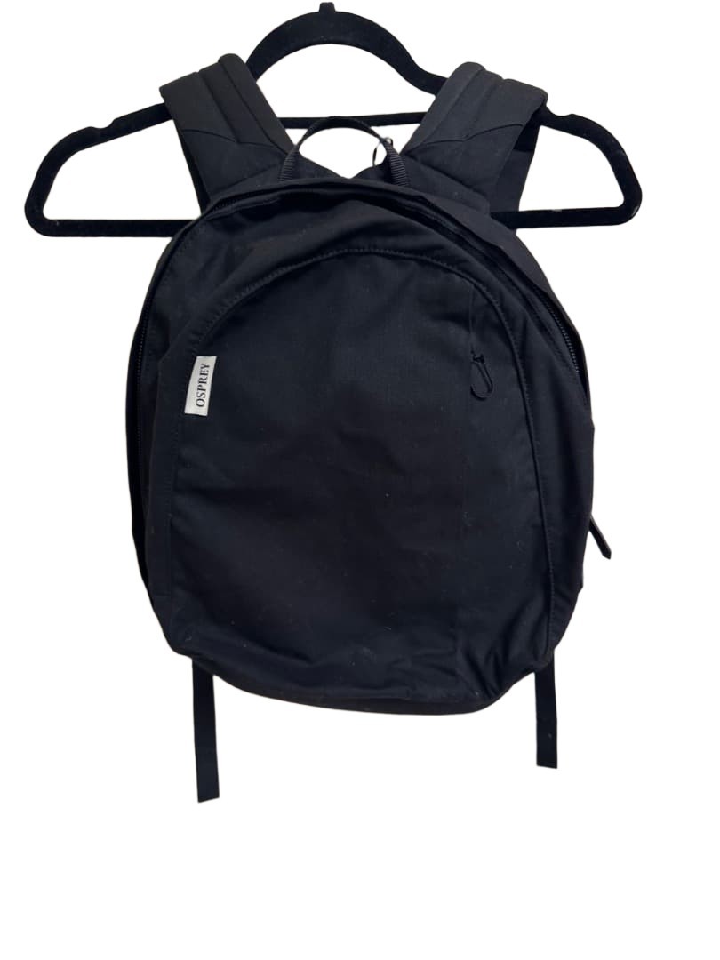 Osprey Daypack Black Lightweight Backpack with Multiple Pockets Used