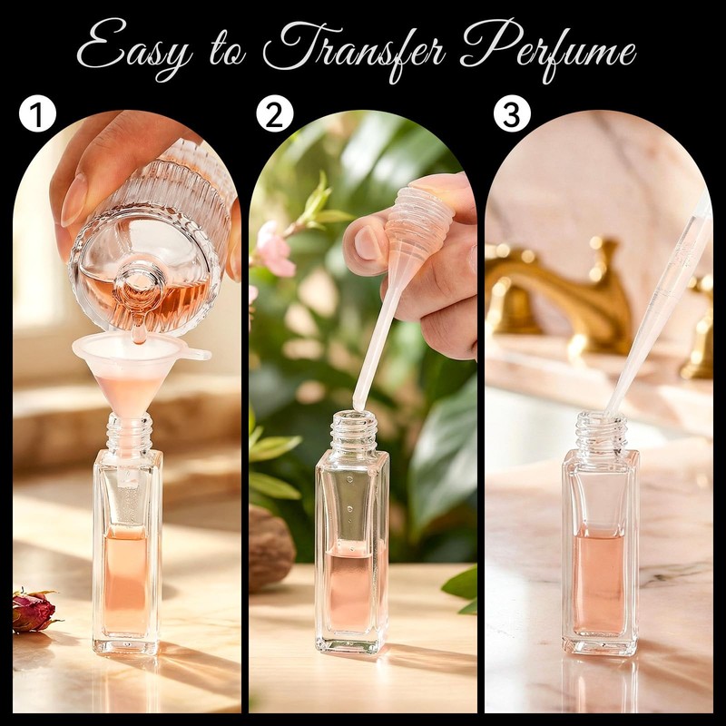 Perfume Refill Tool Kit, Plastic Extractor for Liquid Cologne Fragrance Sample gallery