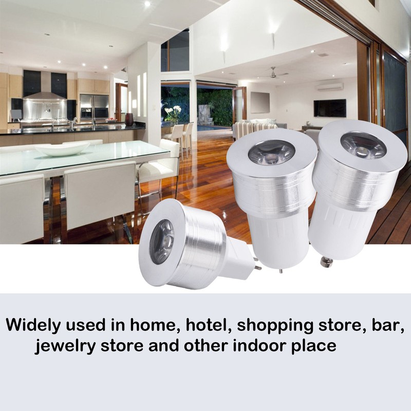 Mini 35mm Diameter GU10 LED Spotlight Bulbs 3W Lamp AC 110V 220V Energy Saving gallery