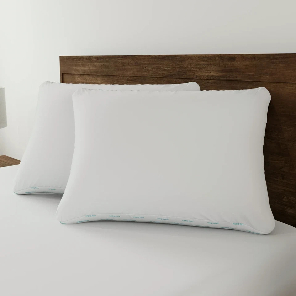 (2 Pack) Mainstays Bed Pillows - Extra Firm Support - Standard/Queen Size - NEW gallery