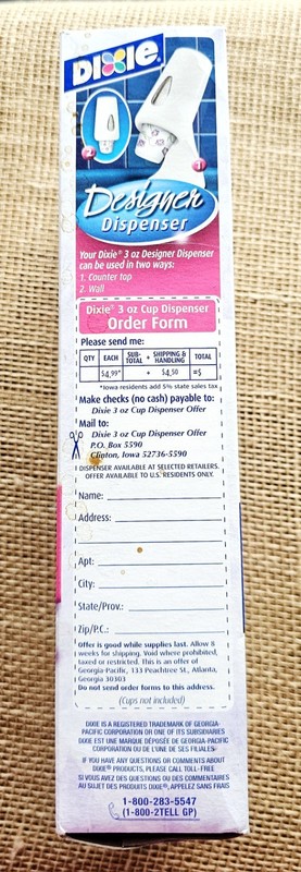 2004 Dixie 3oz Bathroom Cups Gobelets Floral 97 Count Open Box gallery