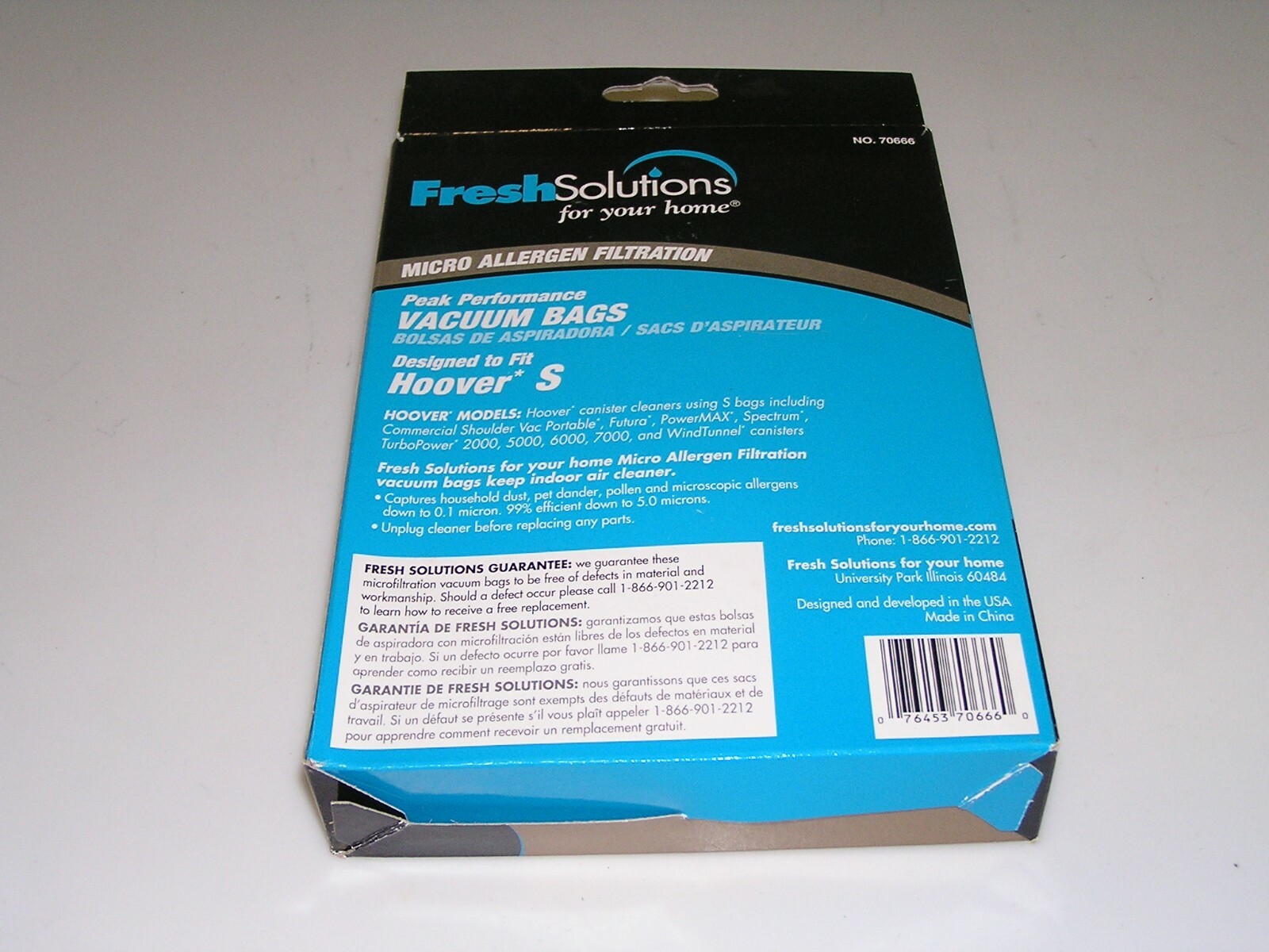 Fresh Solutions Vacuum Bags Hoover Style S No. 70666 (Qty 3) gallery