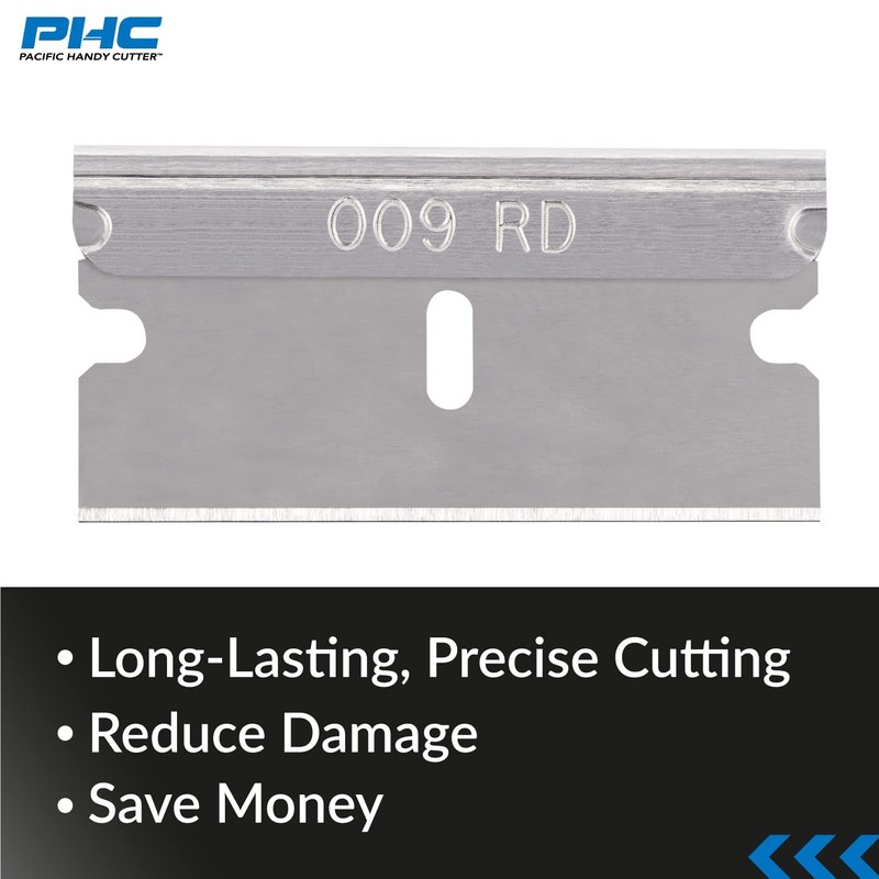 Stainless Steel Replaceable Blades for Box Cutters, Standard Single-Edged Indust gallery