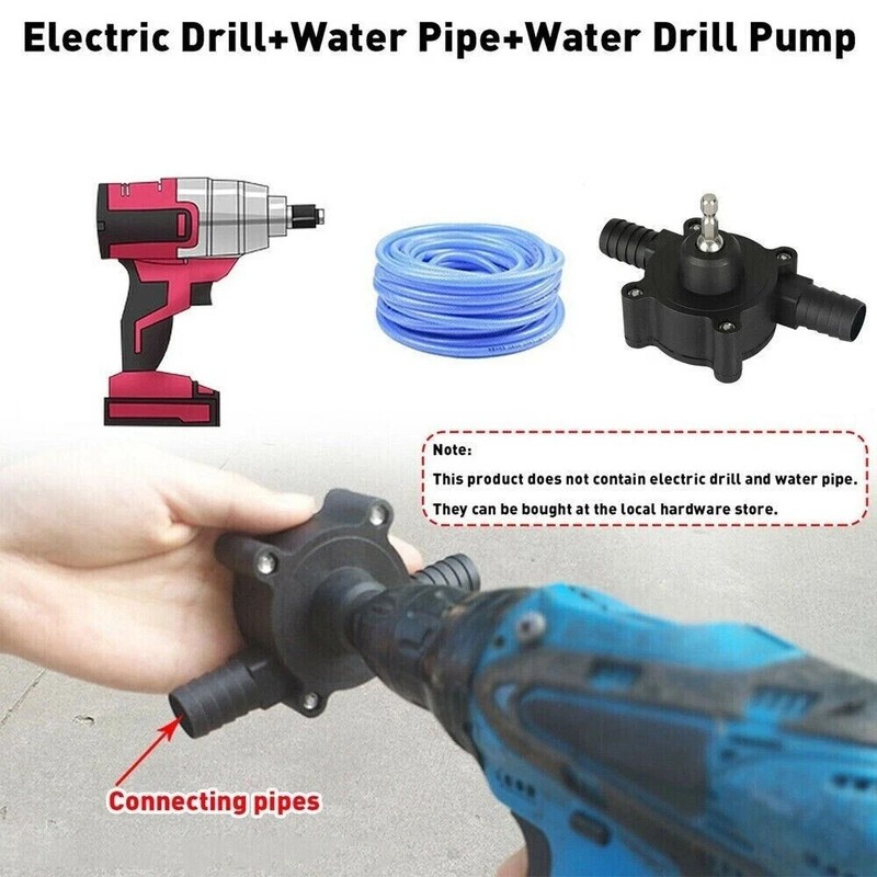 Hand Electric Drill Pump Self-Priming Pump Household Small Water Drill Drive Kit gallery