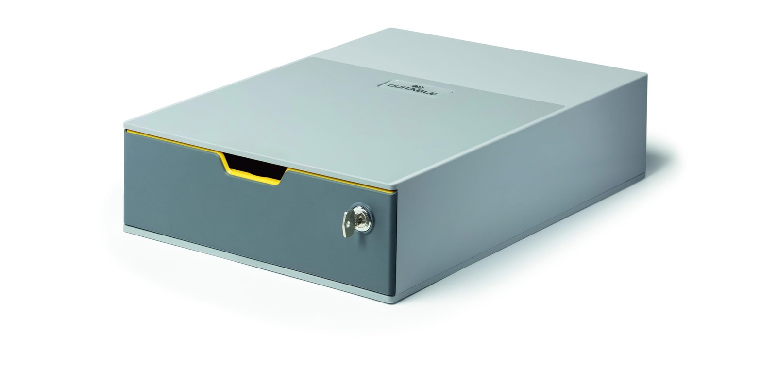 Lockable Grey Desktop Storage Drawer Unit With Colorful Organizing Drawers gallery