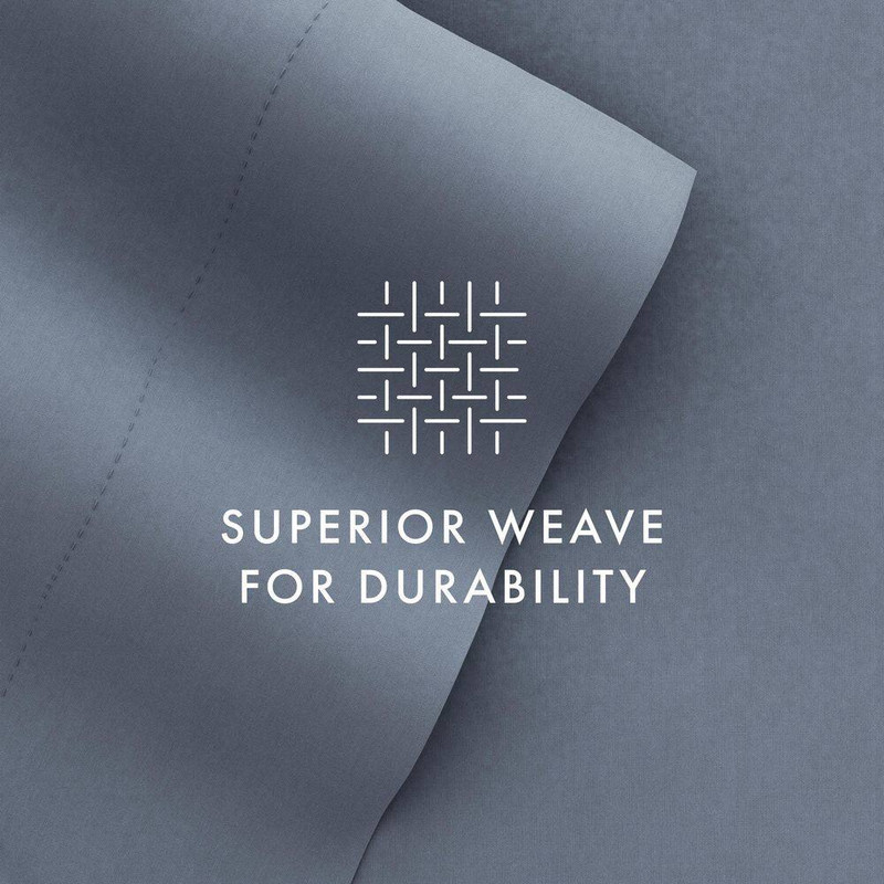 6-Piece Solid Stone Twin Extra Long Bed Sheet Set gallery