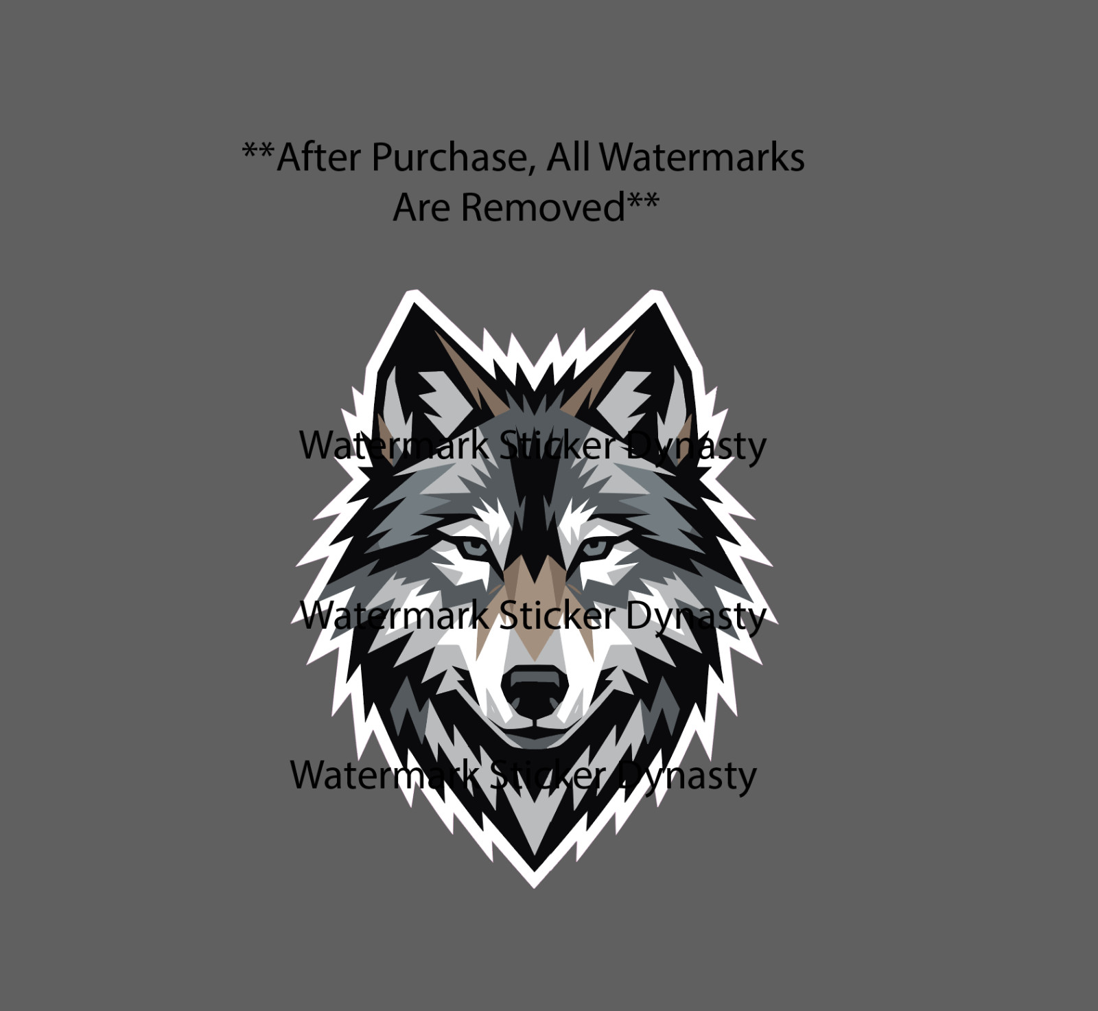 Wolf Geometric Sticker Waterproof Decal Animal Outdoor Nature Wildlife Gift NEW gallery