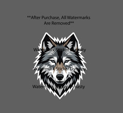 Wolf Geometric Sticker Waterproof Decal Animal Outdoor Nature Wildlife Gift NEW