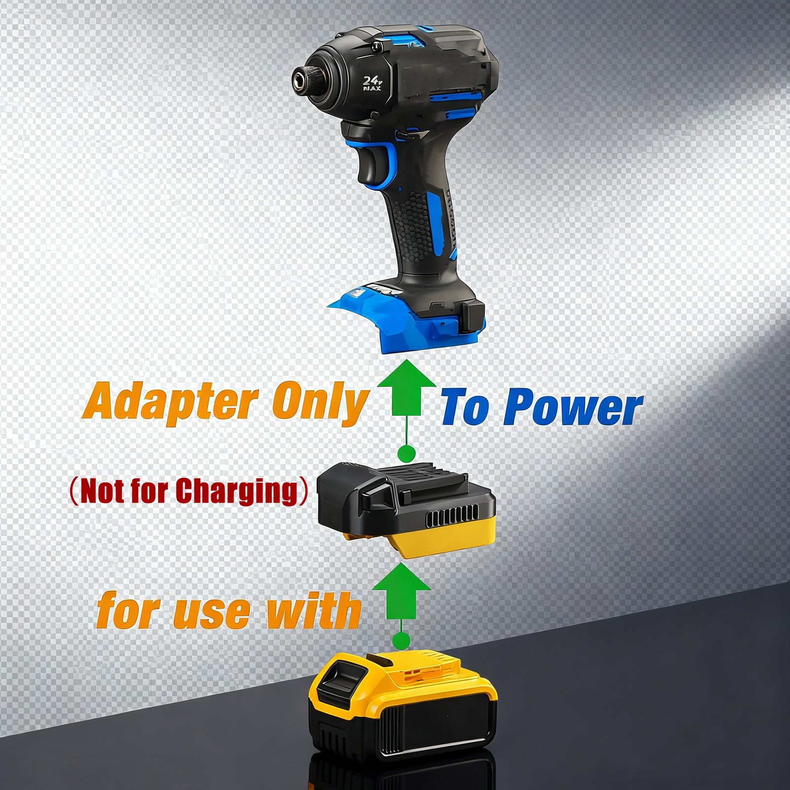 1 Boost Adapter for DeWalt 20V Battery to Power for Kobalt 24V MAX Tools- w/BMS gallery
