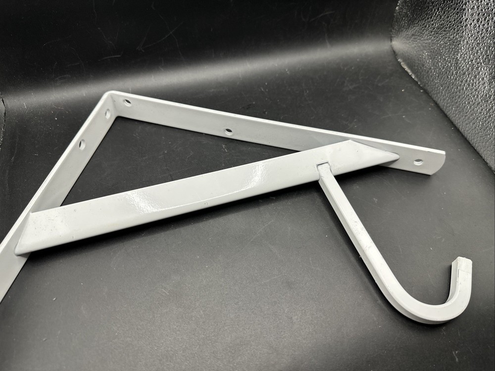 Everbilt Shelf & Rod Bracket White 1000 lbs 8 x 12.4 x 1.05 - Chipped Paint gallery