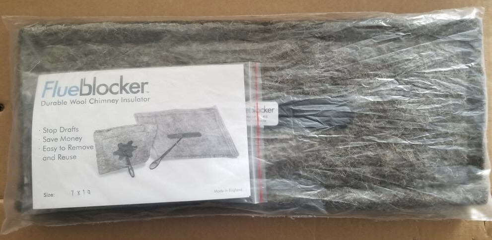 Rectangle FlueBlocker Chimney Draft Stopper, Wool Chimney Sheep gallery