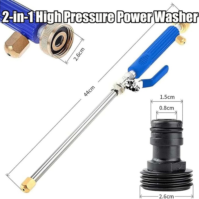Hydroblast Power Nozzle, Pressure Washer, 2-in-1 High Pressure Jet Nozzle Washer gallery