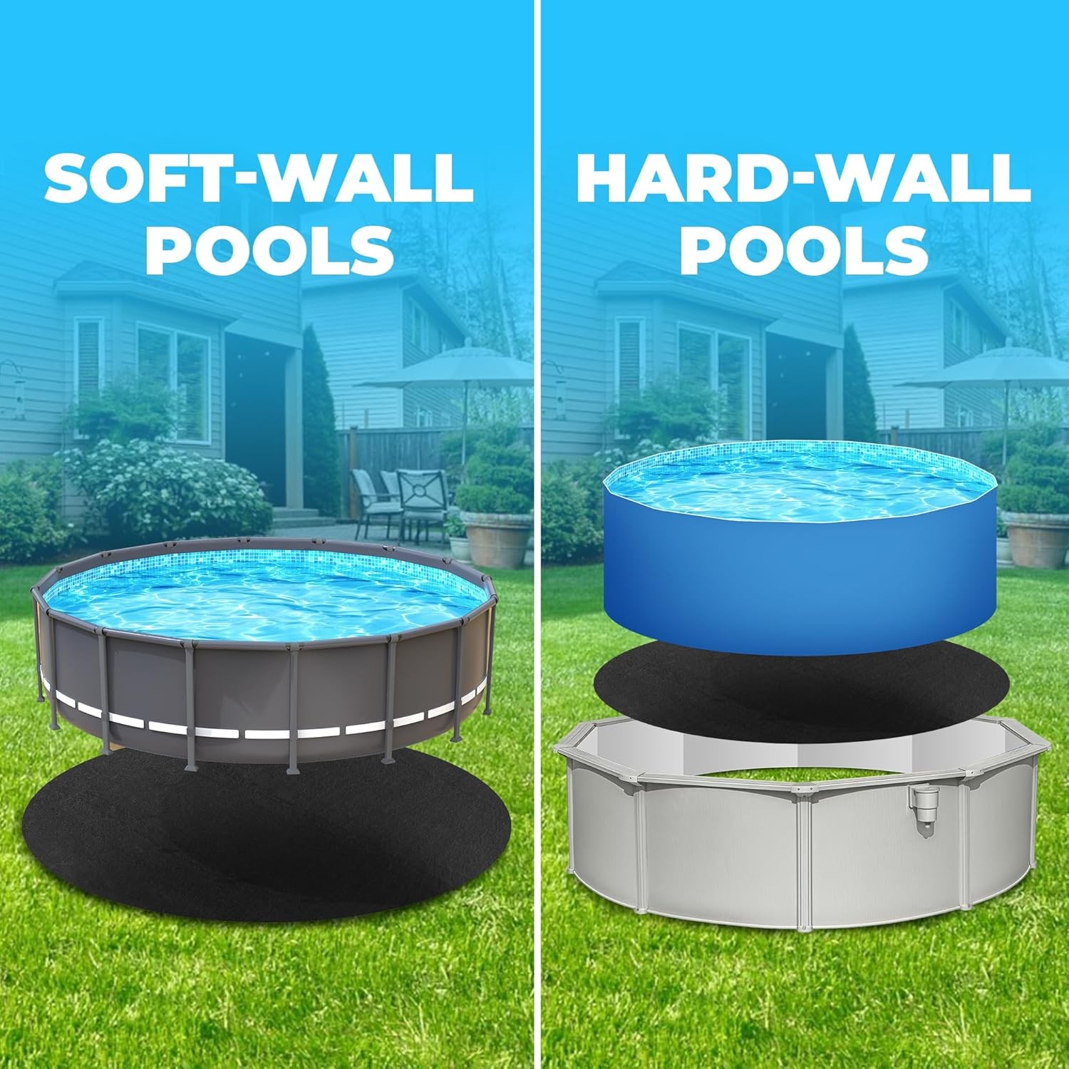 12' X 24' Rectangle Thicker Heavy Duty Pool Liner Pad for above Ground Pool, Poo gallery
