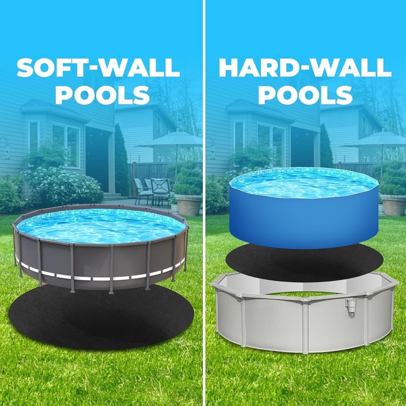 12' X 24' Rectangle Thicker Heavy Duty Pool Liner Pad for above Ground Pool, Poo gallery