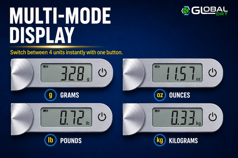 GLOBAL DRT Smart Weight Kitchen Scale – BatteryFree Digital Kitchen Scale Dynamo gallery