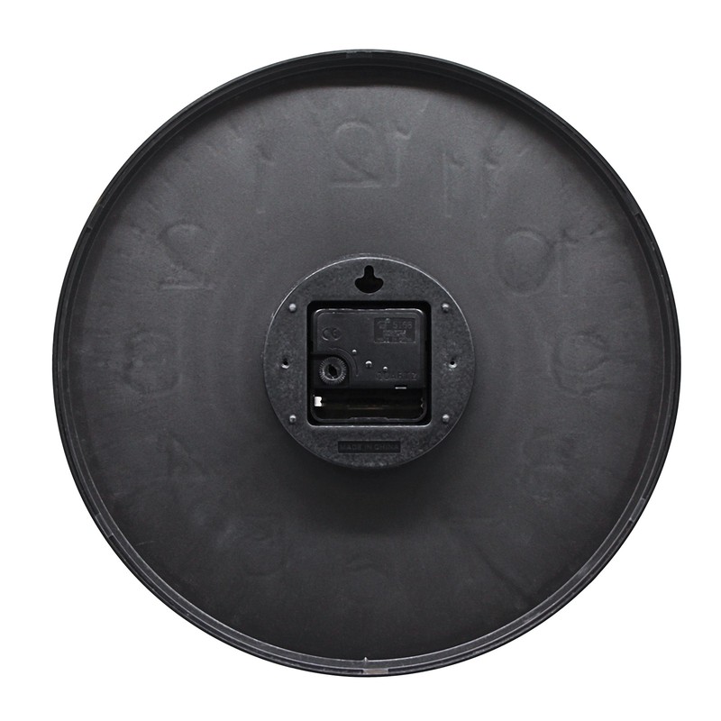 12" Modern Wall Clock, Multicolor Numbers gallery