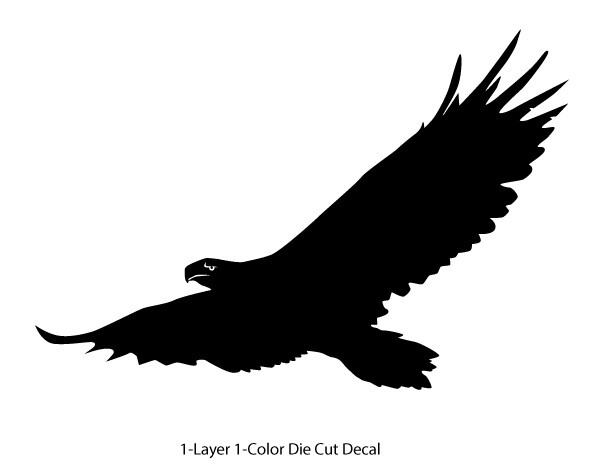 Wildlife / Birds - Eagle 1 Soaring Flying 6Yrs Film Outdoor Decal Vinyl Sticker gallery