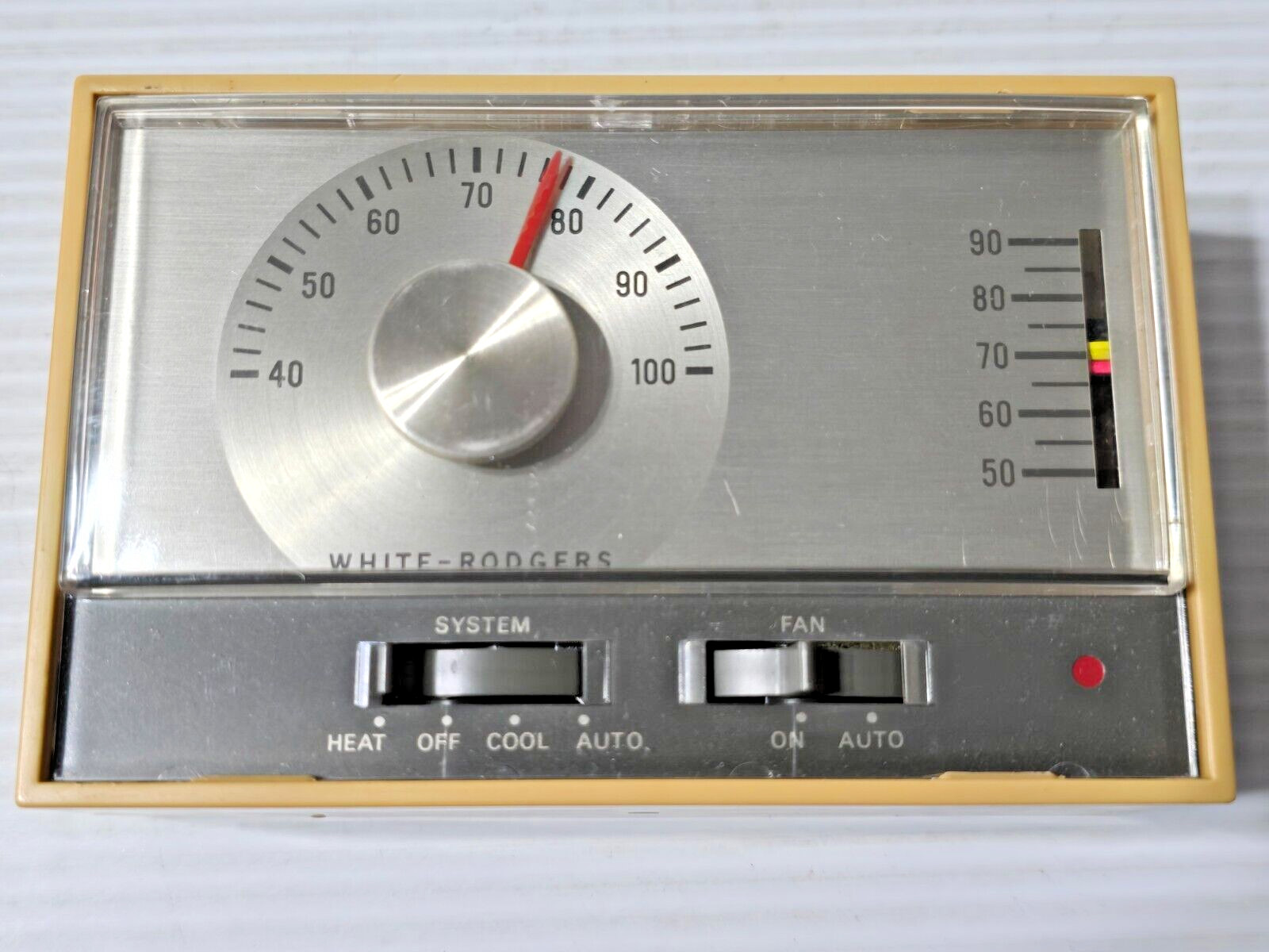 White Rodgers 1C71-2 Low Voltage Staging Thermostat HEAT-OFF-COOL-AUTO-FAN gallery