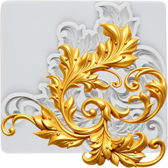 Baroque Style Curlicues Scroll Emboss Polymer Clay Molds Baroque Scroll Lace Sil