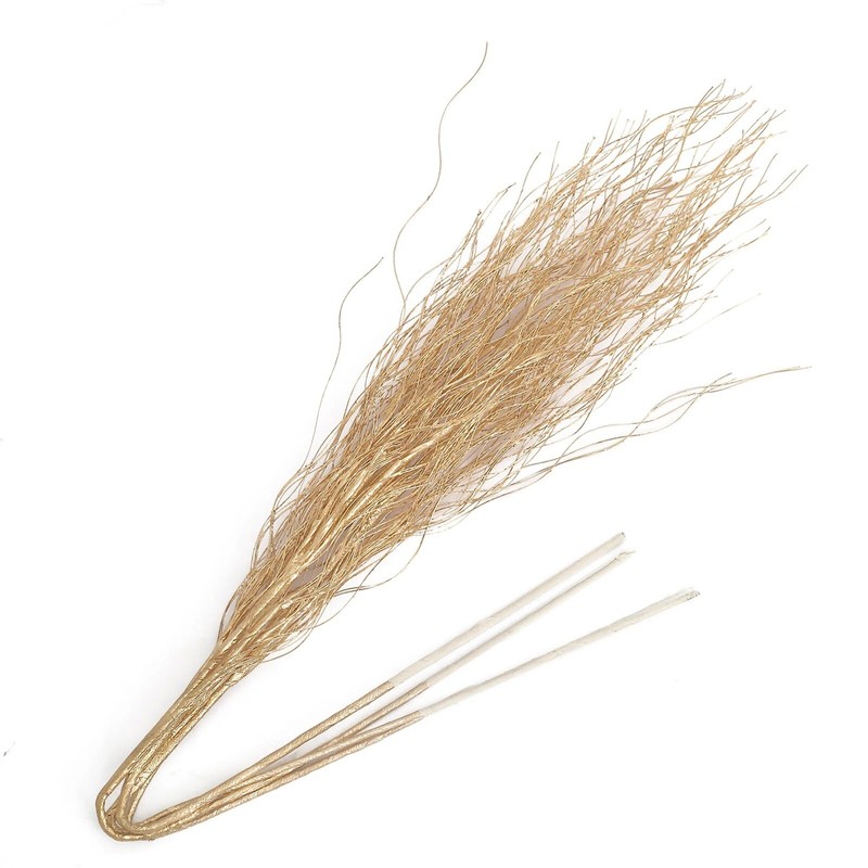 4 Metallic Gold 39" Long STEM Artificial Twigs Bendable Willow Sprays Events gallery