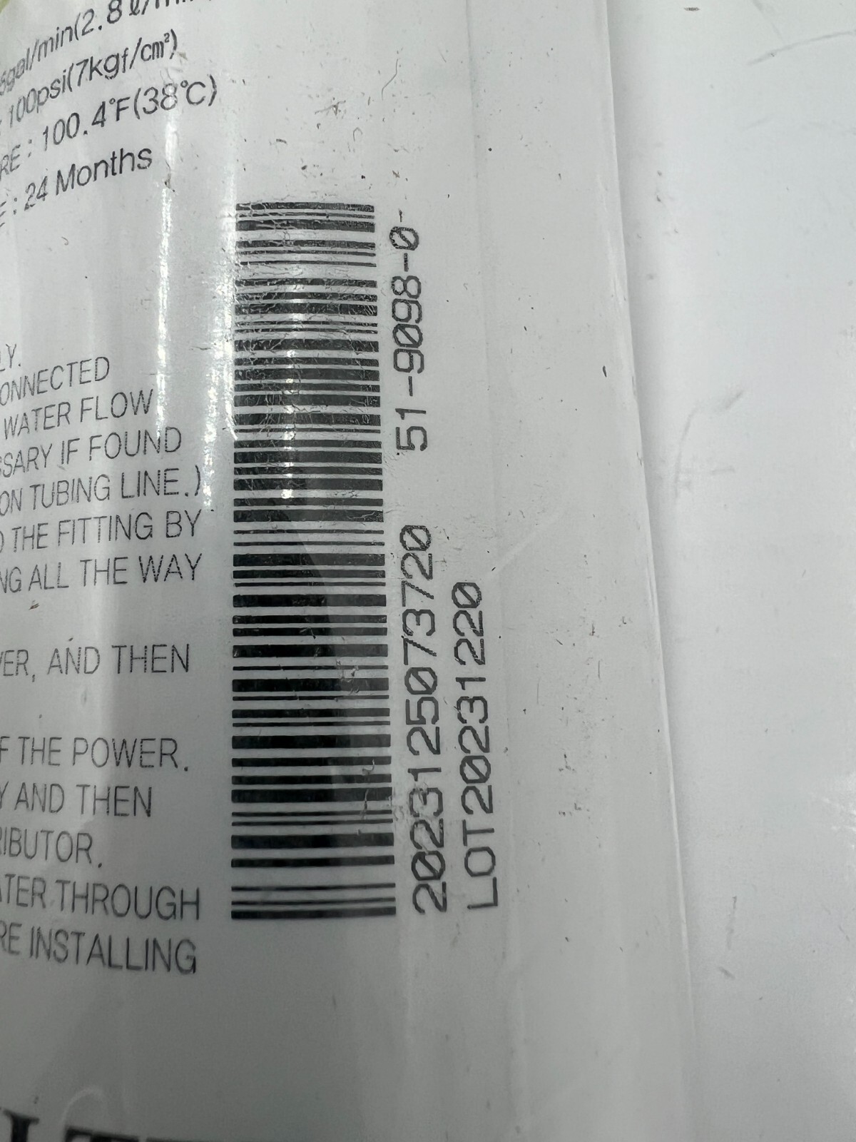 QTY 3 Taste And Odor Removal Post-Carbon Ice Filter .75 Gal/Min 100psi 51-9098-0 gallery