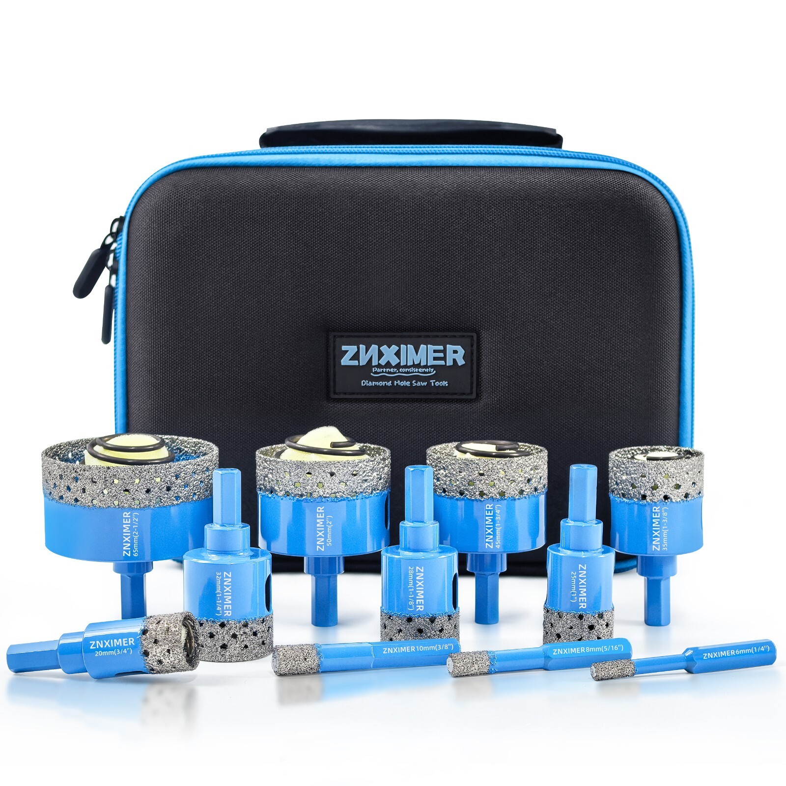 Diamond Hole Saw Kit Core Drilling Bit Set for Porcelain Tile Marble Ceramic gallery