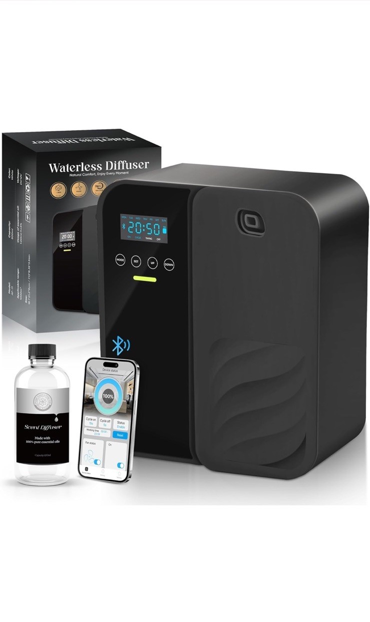 Smart Waterless Diffuser 5000 Sq.Ft 35DB 7 Day Timer & App Control NEW DENTED BO gallery