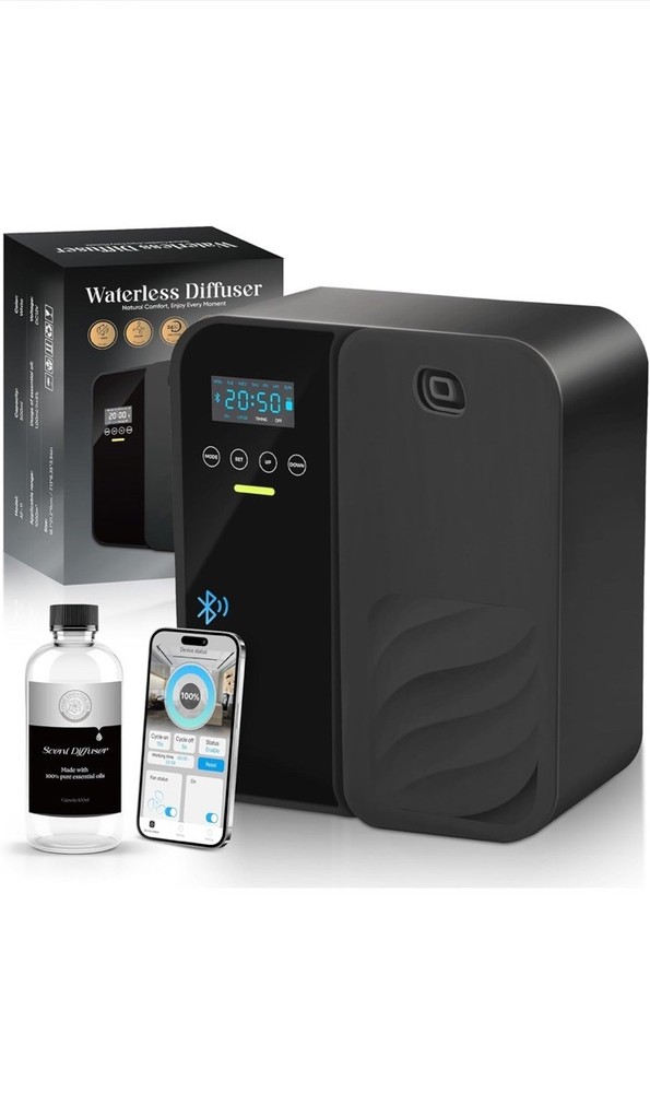 Smart Waterless Diffuser 5000 Sq.Ft 35DB 7 Day Timer & App Control NEW DENTED BO