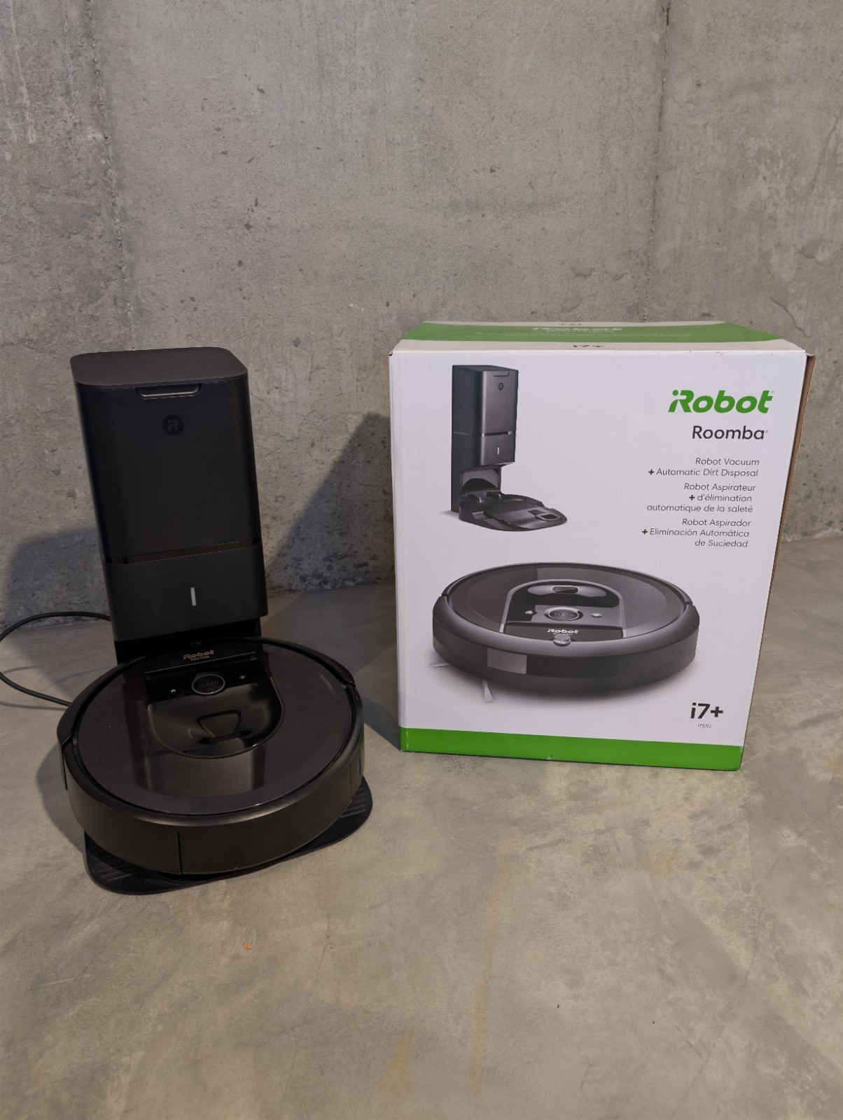 iRobot Roomba i7+ Robot Vacuum Cordless Bagless Wi-Fi Automatic Dirt Disposal gallery