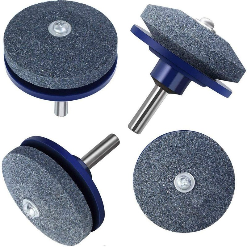 5x Lawn Mower Blade Sharpener & Balancer Kit for Drill Grinder Stone Garden Tool gallery