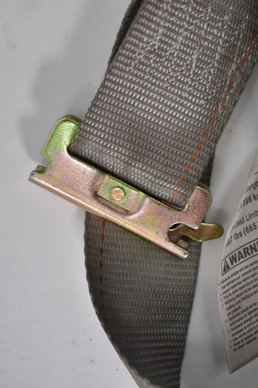 US Cargo Control USCC Ratchet Strap w Spring E Fitting 2" x 12' Gray Black USED gallery