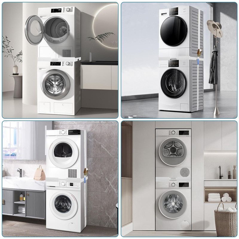 Universal Washer Dryer Stacking Kit with Sliding Shelf, Adjustable 21"– 27" gallery