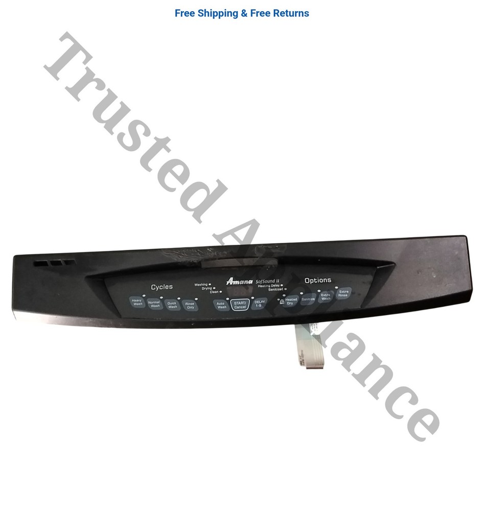 OEM Amana Dishwasher Control Panel 6 918427 BLACK black