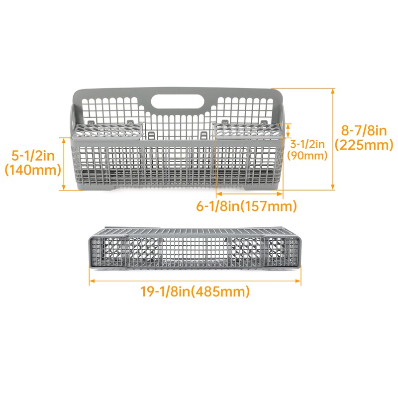 Dishwasher Silverware Basket Compatible with Whirlpool Kenmore For 8531233 New gallery
