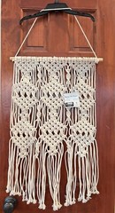 Macrame Woven Wall Hanging Boho Concepts In Time Made in India 19 x 29”
