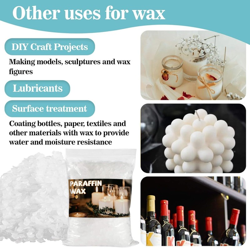 CARGEN Paraffin Wax for Candle-Making - 430G White Wax... gallery