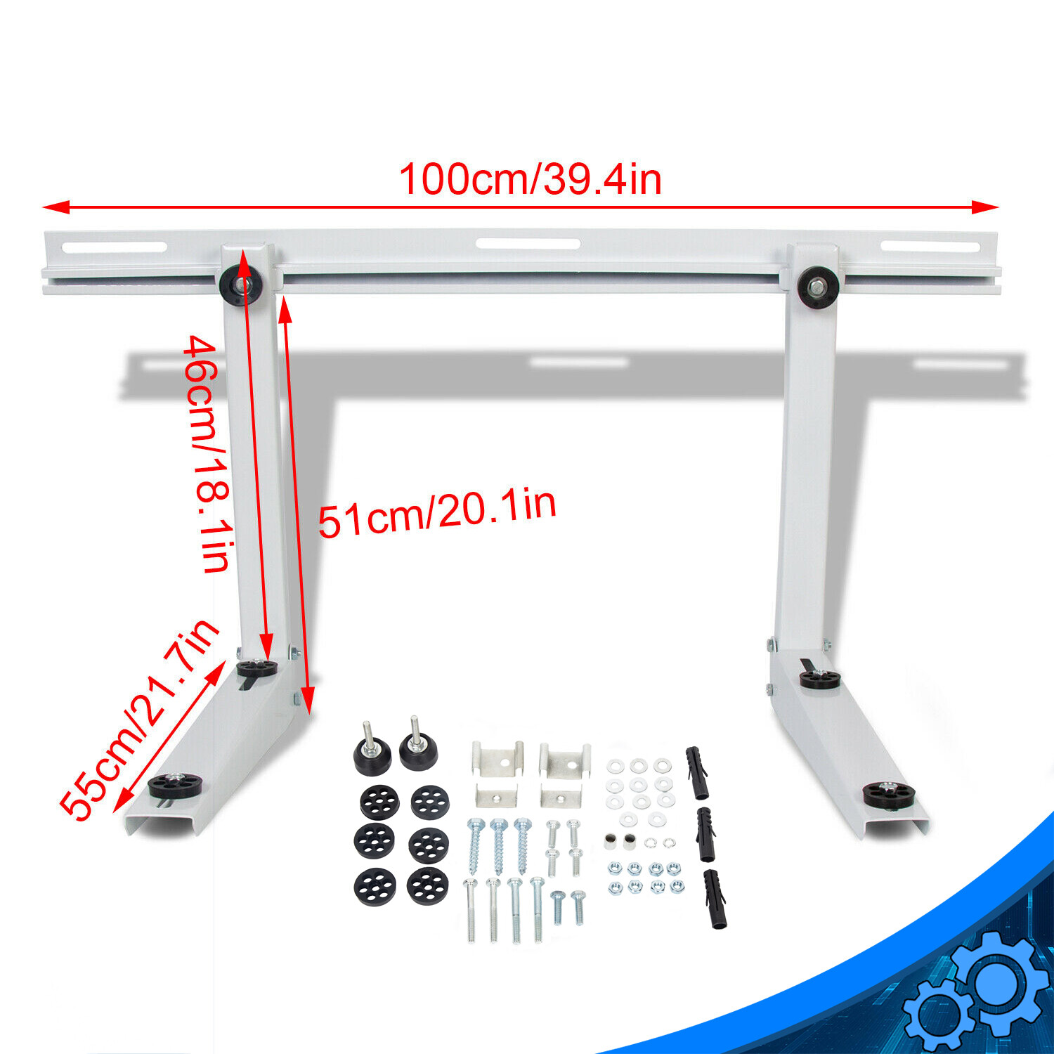 39.4" Extension Wall Mounting Bracket for Mini Split Air Conditioner Ductless AC gallery