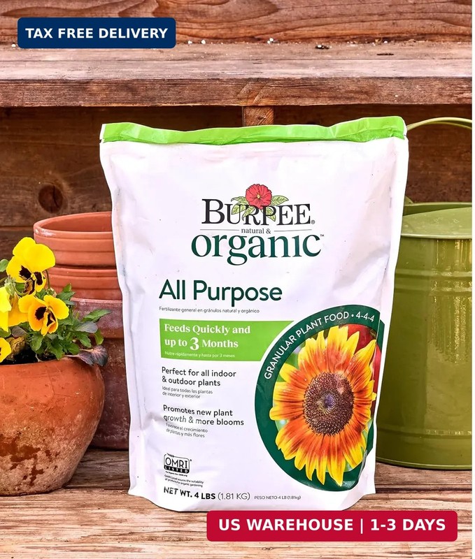 Burpee Natural Purpose Granular 4-Lb Organic Food for Growing Strong Plants | Go gallery