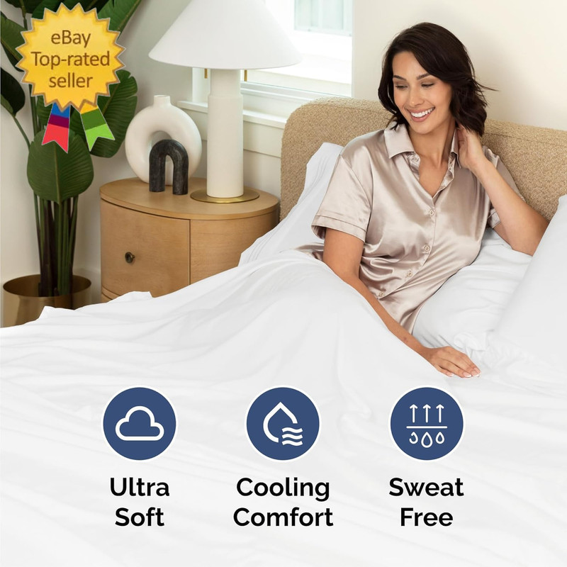 Queen Size 4 Piece Sheet Set - Comfy Breathable & Cooling Sheets - Hotel Luxury gallery