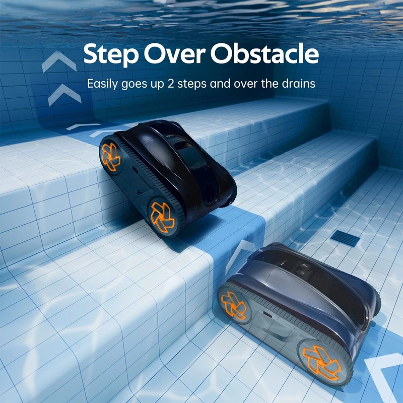 iGarden KN35 210Min Runtime APP Control Robotic Inground Pool Cleaner Vacuum gallery