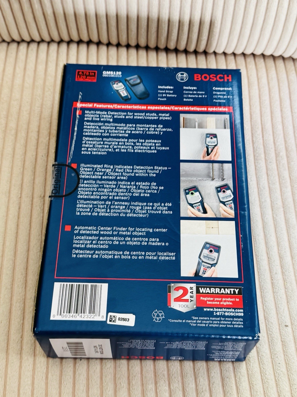 BOSCH Professional Measuring Tools Tool Multi Detector GMS 120 NEW Original Box gallery